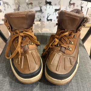 Weatherproof Kids Tan and Brown Boots